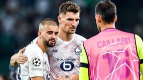 Les joueurs de Lille après leur défaite contre le Sporting, le 17 septembre 2024