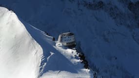 Le "refuge du Goûter", sur la route du Mont-Blanc, en octobre 2012. 