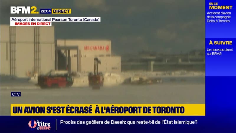 Toronto : un avion de Delta Airlines s'écrase sur le tarmac de l'aéroport