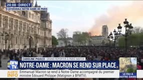 La flèche de Notre-Dame en feu s'effondre