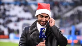 Dimitri Payet, le 17 décembre, lors de son apparition au Vélodrome, avant le match OM-Clermont