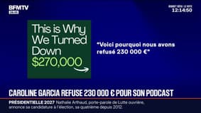 Caroline Garcia a refusé une offre de sponsoring à 230.000 euros pour son podcast