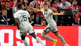 Kylian Mbappé buteur avec le PSG à Lille, le 21 août 2022