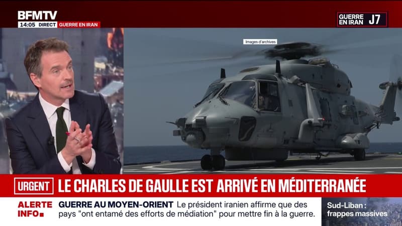 Guerre au Moyen-Orient: le porte-avions Charles de Gaulle est arrivé en Méditerranée