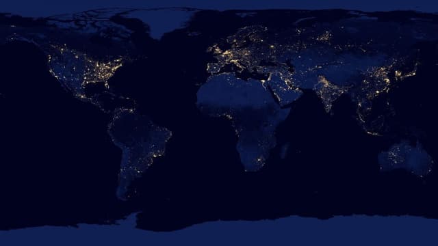 La consommation électrique dans le monde en 2012.