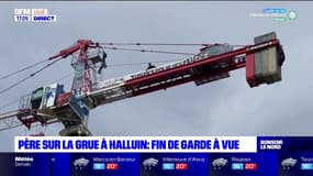 Halluin: le père qui avait passé onze jours en haut d'une grue est sorti de garde à vue 