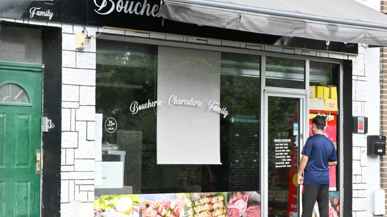 L'une des boucheries fermées temporairement à Saint-Quentin, dans l'Aisne, le 23 juin 2025. 