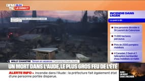 "En quelques secondes, c'était des flammes de plusieurs dizaines de mètres de haut": un vacancier témoin de l'incendie raconte sur BFMTV