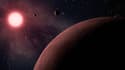 Vue d'artiste d'une exoplanète. (Photo d'illustration)