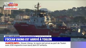 Le navire humanitaire Ocean Viking est arrivé à Toulon