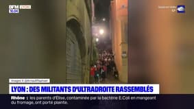 Lyon: rassemblement de militants d'ultradroite devant leur QG 