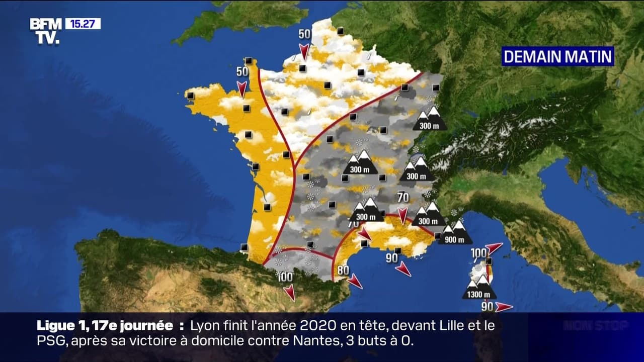 La météo pour ce vendredi 25 décembre 2020