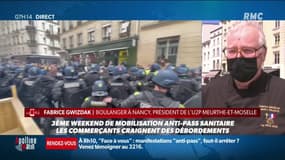 "On est presque prêts à y aller s'ils veulent la baston"  Casseurs dans les manifestations: la colère de Fabrice Gwizdak, Boulanger-pâtissier à Nancy 
