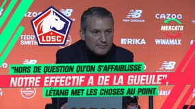 Mercato / LOSC : "Hors de question qu’on s’affaiblisse, notre effectif a de la gueule", Létang met les choses au point