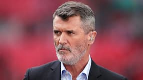 Roy Keane, consultant lors de la demi-finale de FA Cup entre Manchester City et Sheffield United (3-0), le 22 avril 2023