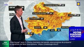 Météo Côte d’Azur: du soleil sur le littoral, des risques d'orages à l'intérieur des terres, 26°C à Nice