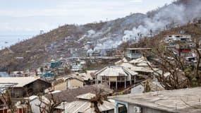 Le village de Mtsangadoua est privé d'eau et d'électricité depuis le passage du cyclone Chido, le 14 décembre 2024