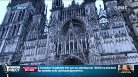 " Pour nous chrétiens, c'est un grand symbole", des fidèles de la cathédrale rouennaise pleurent Notre-Dame de Paris 