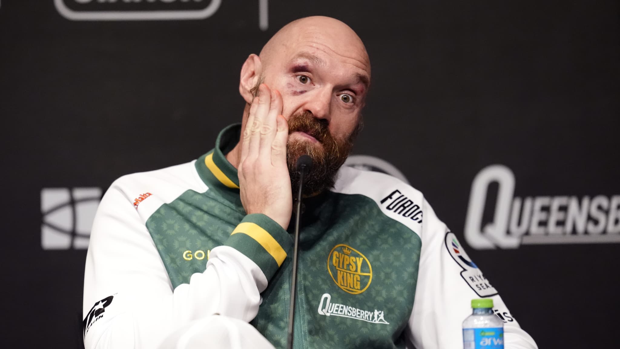 Le boxeur britannique Tyson Fury après sa défaite contre Oleksandr Usyk le 21 décembre 2024