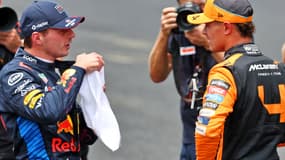 Lando Norris et Max Verstappen le 2 novembre 2024