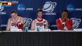 Un basketteur très embarrassé lors d’une conférence de presse