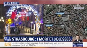 Strasbourg: un mort et neuf blessés, le tireur est en fuite