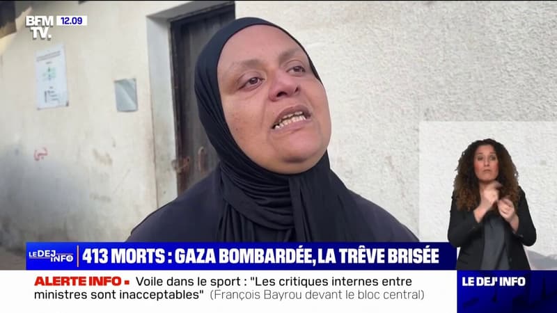 Gaza: Rien de ce qui avait été convenu n'a été respecté, déplore une Palestinienne qui a perdu sa mère lors des frappes israéliennes