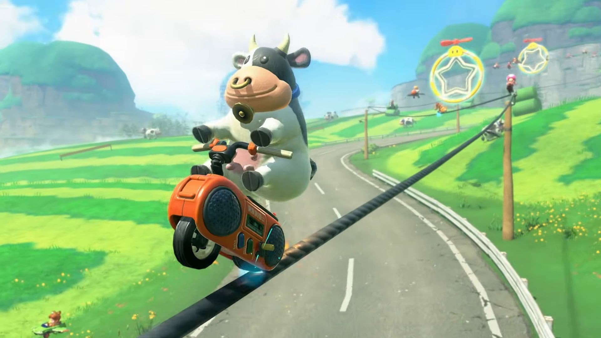 "C'EST UN ACCESSOIRE CRUEL": LA PETA VENT DEBOUT CONTRE "MARIO KART WORLD" ET LE PERSONNAGE DE MEUH MEUH