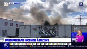 Val-d'Oise: un important incendie a été maîtrisé à Bezon