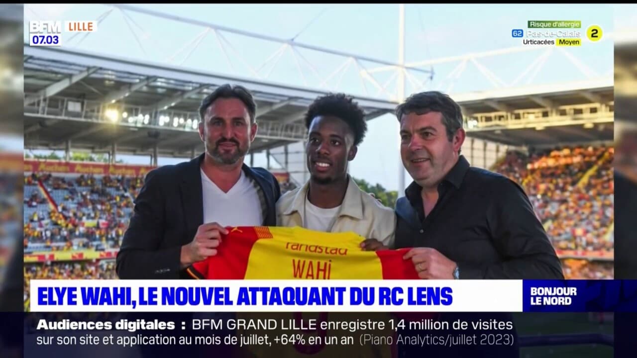 Ligue 1 Elye Wahi, le nouvel attaquant du RC Lens