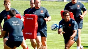 Thierry Dusautoir à l'entraînement