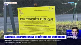 Bar-sur-Loup: une future usine de béton fait polémique