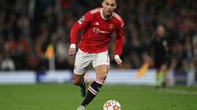 L'attaquant vedette de Manchester United Cristiano Ronaldo lors du huitième de finale retour de Ligue des champions contre l'Atletico Madrid, le 15 mars 2022 à Old Trafford