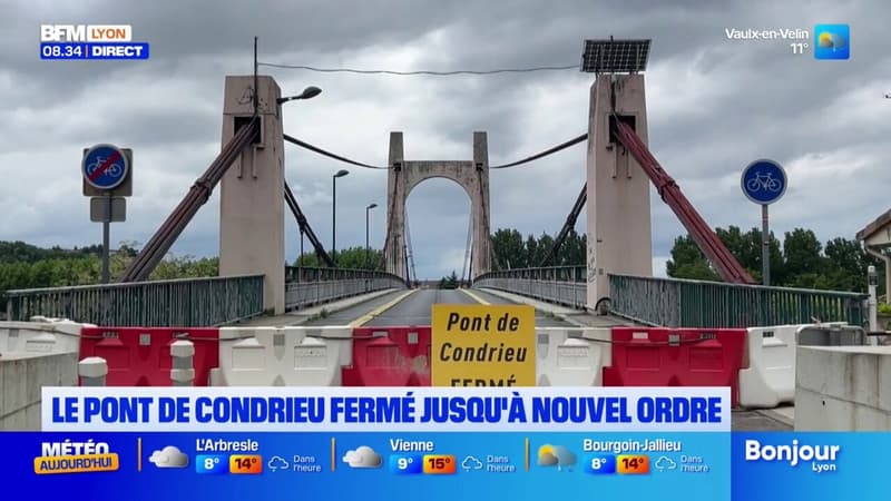 Rhône: le pont de Condrieu fermé jusqu'à nouvel ordre