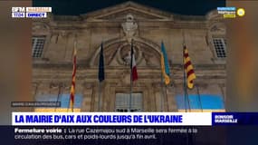 Aix-en-Provence: l'Hôtel de ville aux couleurs de l'Ukraine