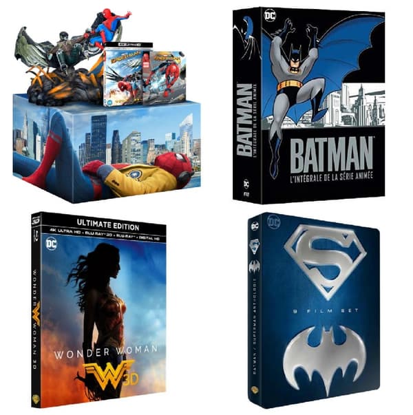 Des coffrets "Super-héros" sur SpiderMan, Batman, Superman ou Wonder Woman