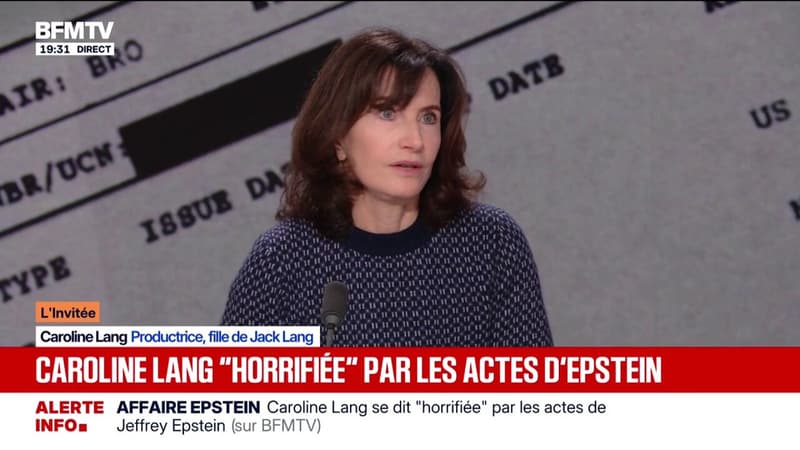 Caroline Lang assure que Jack Lang "n'avait rien à voir" avec la société qu'elle avait fondé avec Jeffrey Epstein