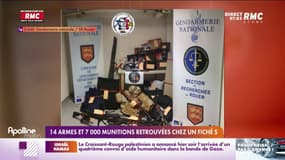 Eure: l'homme arrêté avec 7.000 munitions et 15 armes chez était fiché "S" pour radicalisation
