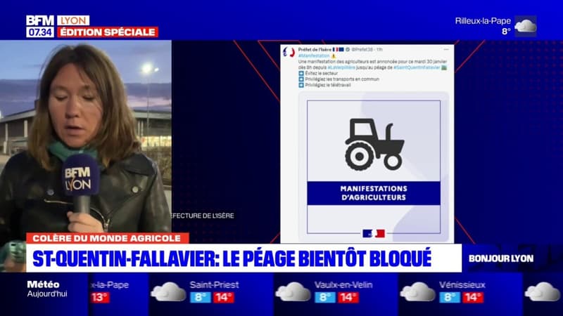 Saint-Quentin-Fallavier: le péage bientôt bloqué par le monde agricole