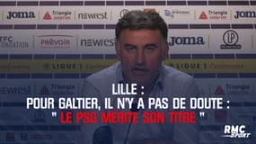 Lille - Galtier : "On n'offre rien au PSG. Il mérite son titre"