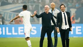Frank McCourt lors du match OM-Strasbourg