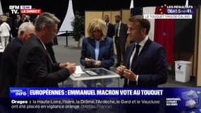 Européennes: Emmanuel et Brigitte Macron ont voté au Touquet 