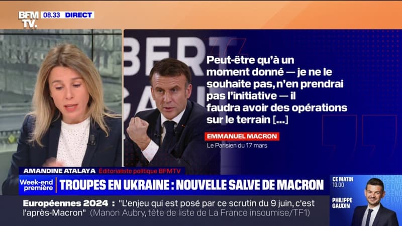 Guerre en Ukraine: Emmanuel Macron évoque toujours l'hypothèse d'