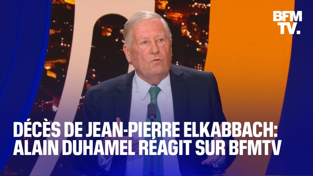 Décès de JeanPierre Elkabbach Alain Duhamel réagit sur BFMTV