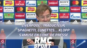 Liverpool : Traducteur, spaghetti, lunettes... Klopp s'amuse en conf' de presse
