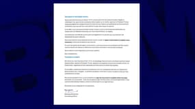 La lettre anti-discrimination positive envoyée par l'ambassade américaine