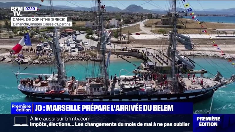 Marseille se prépare à l'arrivée du Belem avec à son bord la flamme olympique