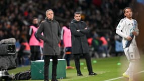 Luis Enrique lors du match PSG-Paris FC (0-1, Coupe de France), le 12 janvier 2026