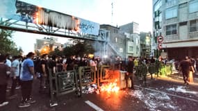 Des manifestants à Téhéran, en Iran, le 21 septembre 2022