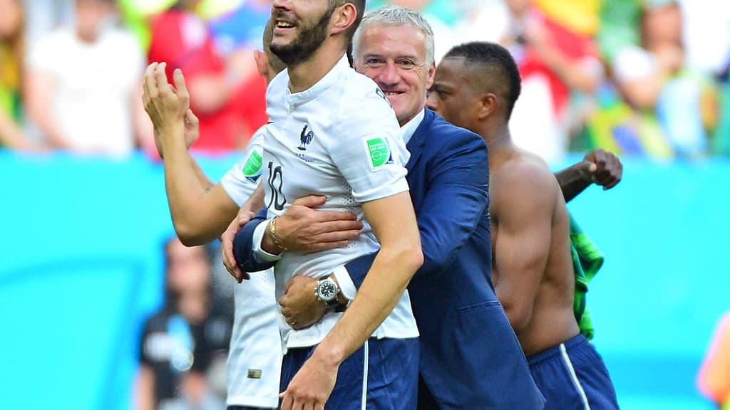 Benzema et Deschamps en 2014